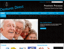 Tablet Screenshot of denturesdirect.co.nz