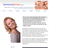 Tablet Screenshot of denturesdirect.com